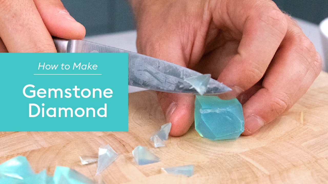 Video Recipe: How to Make a Gemstone Soap Diamond