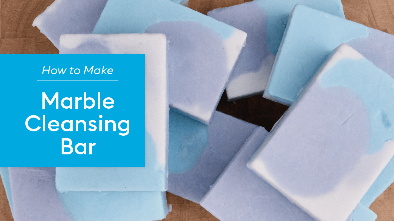 Video Recipe: How to Make a Melt & Pour Marble Cleansing Bar