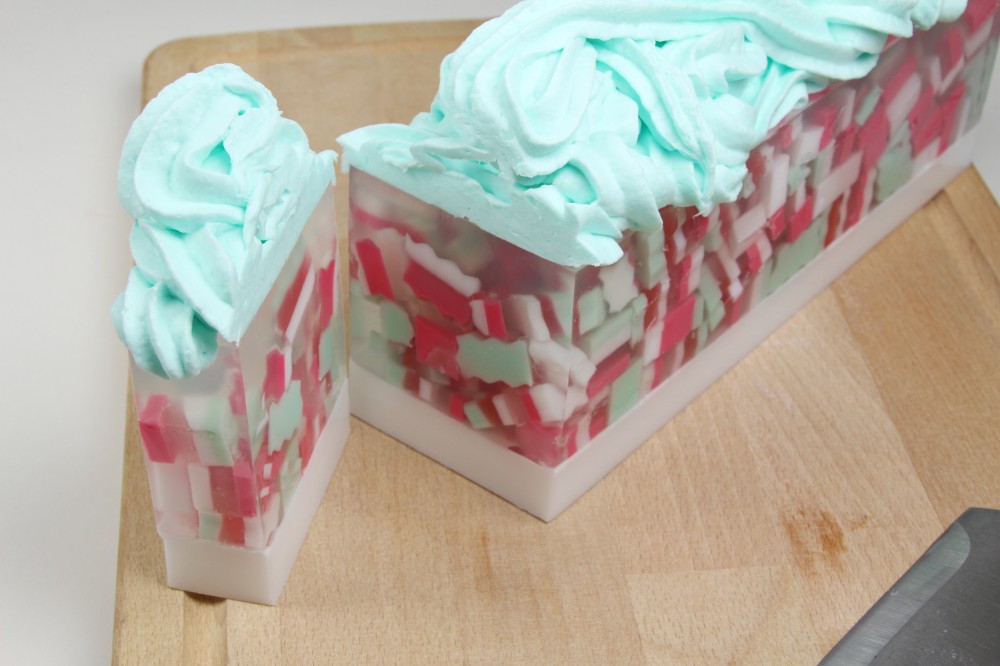 How to create Festive Soap slices